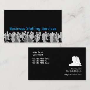 Office Staffing Business Cards
