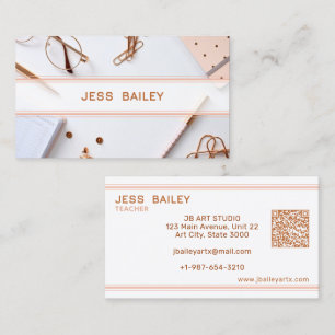 Office Stuff Teacher Business Card