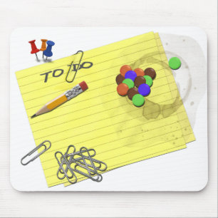 Office Supplies Mouse Pad