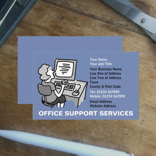 Office Support Services Business Card (Creator Uploaded)