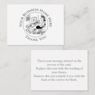 Office Support Thank You Note Card