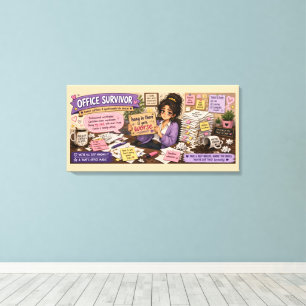 Office Survivor Canvas Print