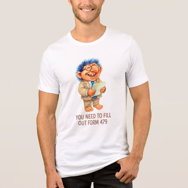 Office Troll Manager Sarcasm Team Leader Satire Tri-Blend Shirt (Front)