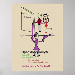 Office Wall Poster/Open Door Policy Poster