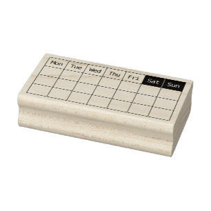 OFFICE WEEK THREE ROW SELF-INKING STAMP