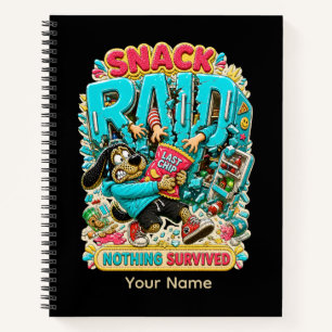 Office Worker Sarcastic Dog Graphic Tee Notebook