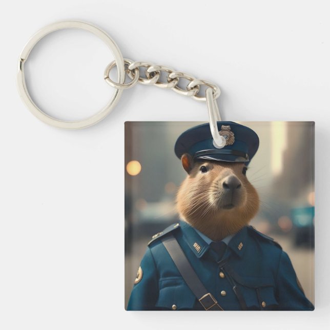 Officer Capybara: Keeping the Peace, Key Ring (Front)