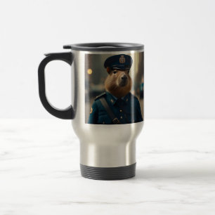 Officer Capybara: Keeping the Peace, Travel Mug