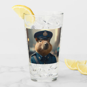 Officer Capybara The Policeman, Glass