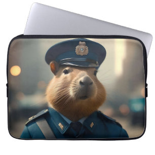 Officer Capybara The Policeman,  Laptop Sleeve