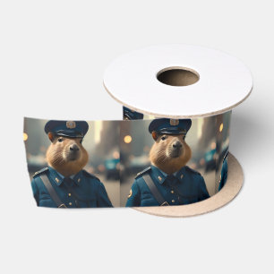Officer Capybara The Policeman, Satin Ribbon