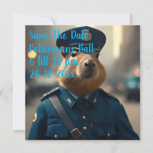 Officer Capybara The Policeman, Save The Date
