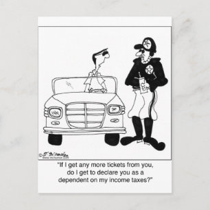Officer declared as a dependent postcard
