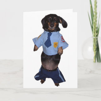 Officer Doodle Card
