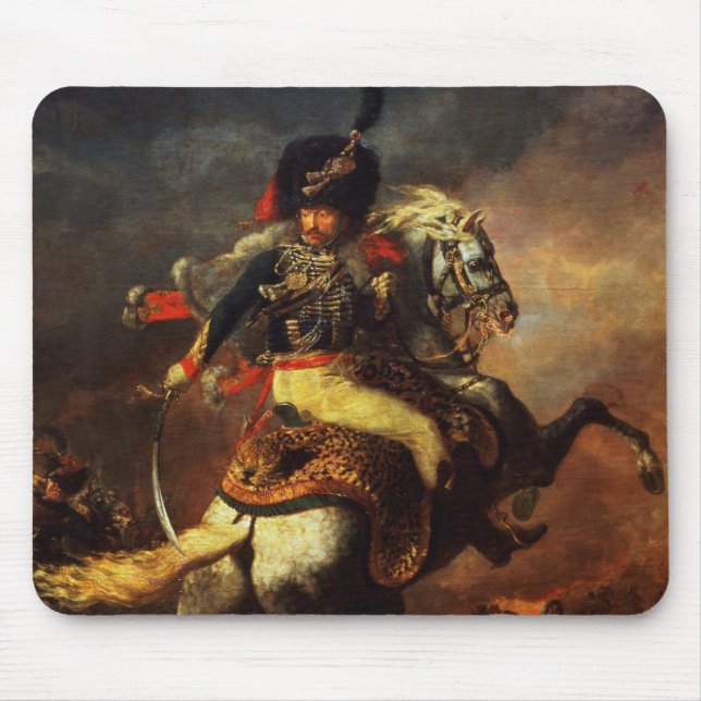 Officer of the Hussars, 1814 Mouse Pad (Front)