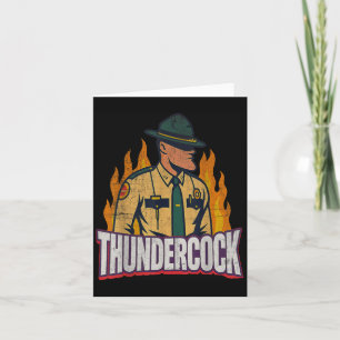 Officer Sergeant Cius Thunder Bodycam Funny Meme  Card