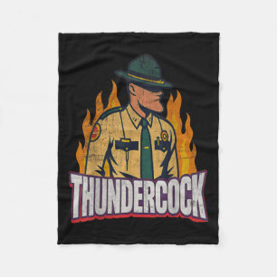 Officer Sergeant Cius Thunder Bodycam Funny Meme  Fleece Blanket