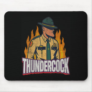 Officer Sergeant Cius Thunder Bodycam Funny Meme  Mouse Pad