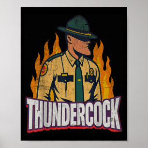 Officer Sergeant Cius Thunder Bodycam Funny Meme  Poster