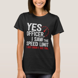 Officer Speeding - For Car Enthusiasts Amp Mechani T-Shirt