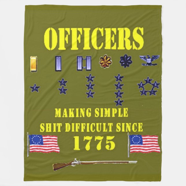 OFFICERS FLEECE BLANKET (Front)