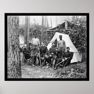 Officers of the 114th Pennsylvania Infantry 1864 Poster