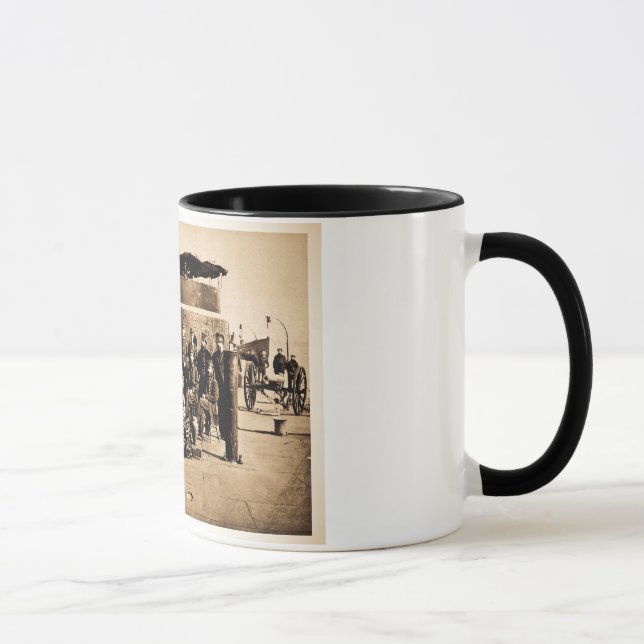 Officers on Deck of Ironclad Monitor Civil War Mug (Right)