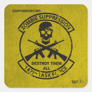 Official 147th Zombie TF Equipment ID Sticker
