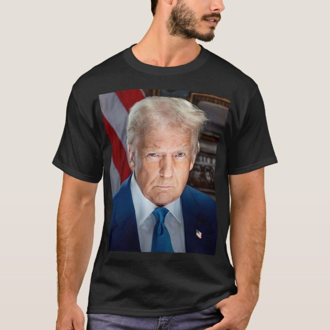 OFFICIAL 2025 PRESIDENTIAL PORTRAIT DONALD J TRUMP T-Shirt (Front)