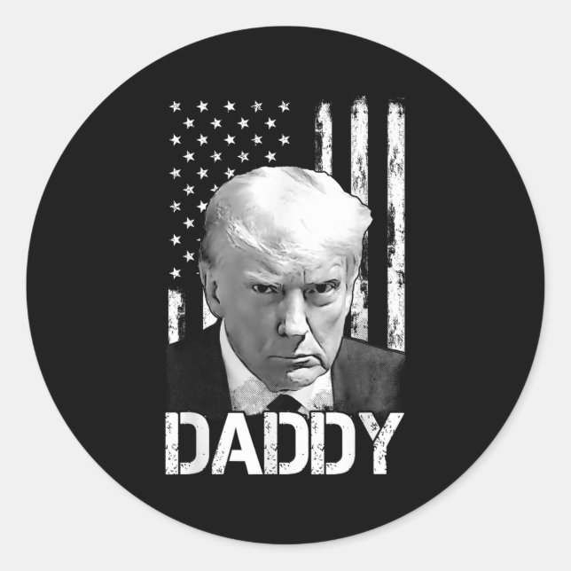 Official 2025 Trump Daddy _2  Classic Round Sticker (Front)
