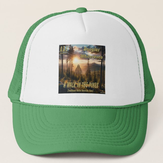 Official 'A Walk In The Pines' ball cap.  Trucker Hat (Front)