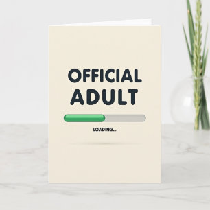 Official Adult Birthday Card