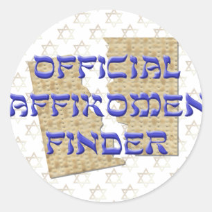 Official Affikomen Finder Classic Round Sticker