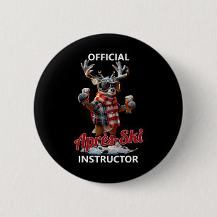 Official Après-ski Instructor 6 Cm Round Badge
