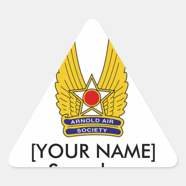 Official Arnold Air Society Triangle Sticker (Front)
