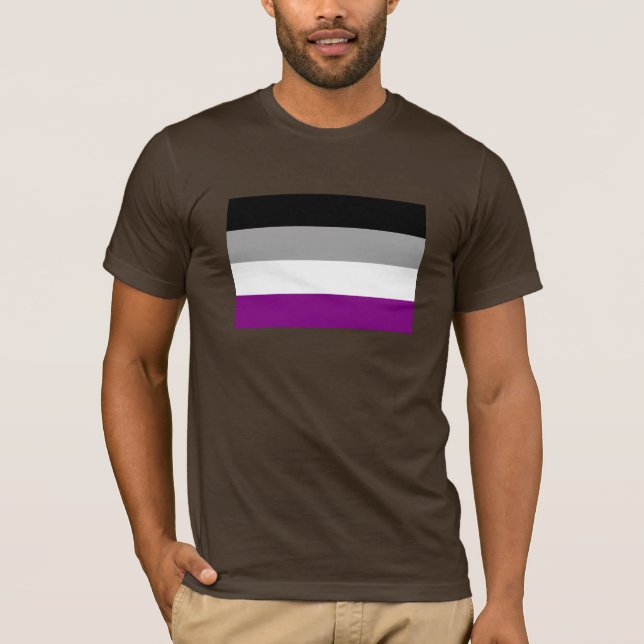 OFFICIAL ASEXUAL PRIDE FLAG T-Shirt (Front)