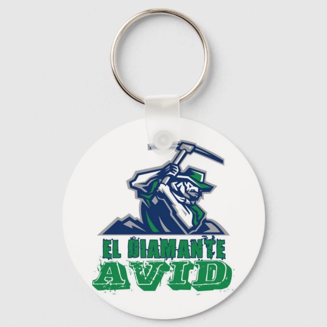 OFFICIAL AVID LOGO WHITE KEY RING (Front)