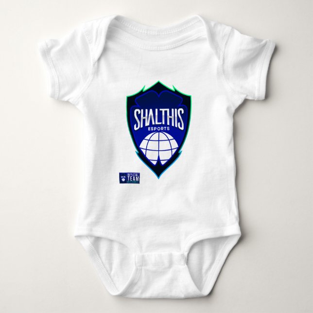 Official Baby Shalthis Esports One-Piece Bodysuit (Front)