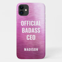 Official Badass CEO Chic Metallic Purple Name