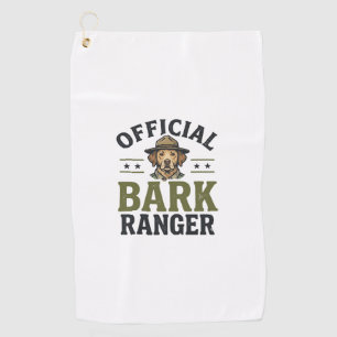 Official Bark Ranger Dog Vintage Graphic_1 Golf Towel