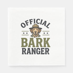 Official Bark Ranger Dog Vintage Graphic_1 Napkin