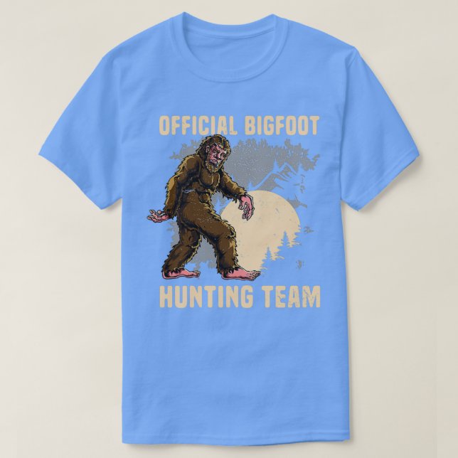 Official Bigfoot Hunting Team Bigfoot Art Gift Sas T-Shirt (Design Front)