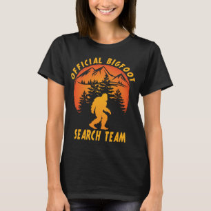 Official Bigfoot Search Team Sasquatch Funny T-Shirt