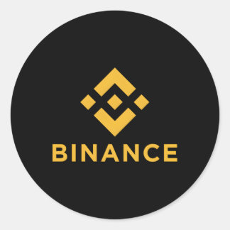 Official Binance Bnb Cryptocurrency Exchange Classic Round Sticker