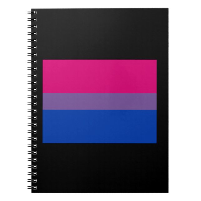 OFFICIAL BISEXUAL PRIDE FLAG SPIRAL NOTEBOOK (Front)