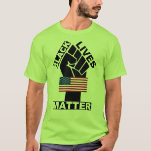 Official Black Lives Matter USA Flag collection 2  T-Shirt