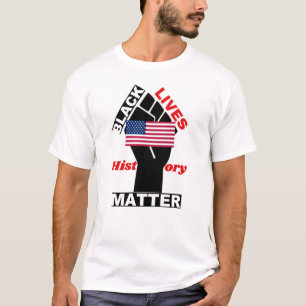 Official Black Lives Matter USA Flag collection 4 T-Shirt