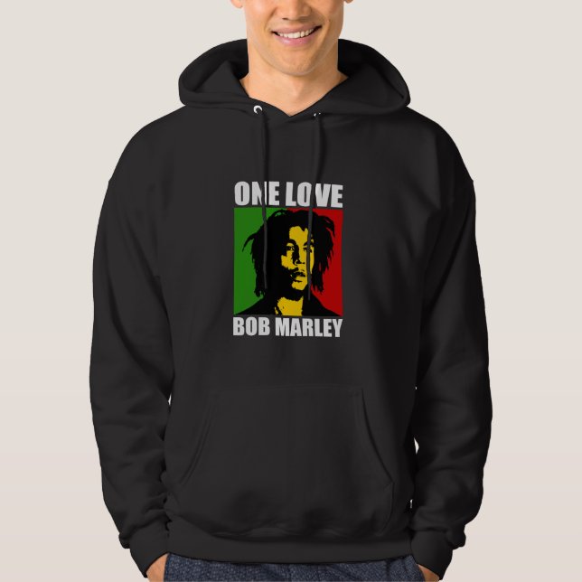 Official Bob Marley One Love Rasta Hoodie (Front)