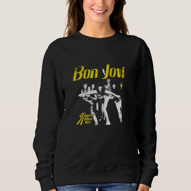 Official Bon Jovi Slippery When Wet Sweatshirt (Front)