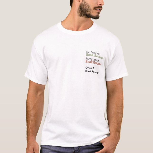 Official Book Reviewers - Stacked Logos T-Shirt (Front)
